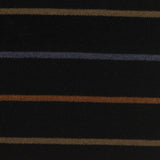 Brown Horizontal-Stripe Scuba Knit, Poly-Viscose