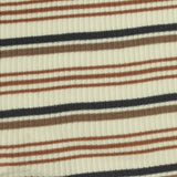 Off-White Horizontal-Stripe Rib Knit, Viscose