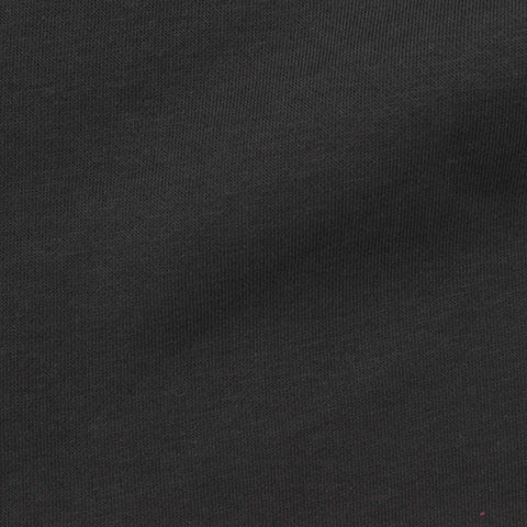 Polyester Cotton Stretch Fleece Fabric, 265 gsm, 169 cm — Black