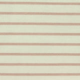Cream Horizontal-Stripe French Terry, Poly-Viscose