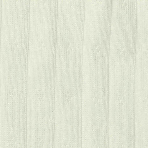 Cream Diamond Pointelle Knit, Cotton, 200 gsm