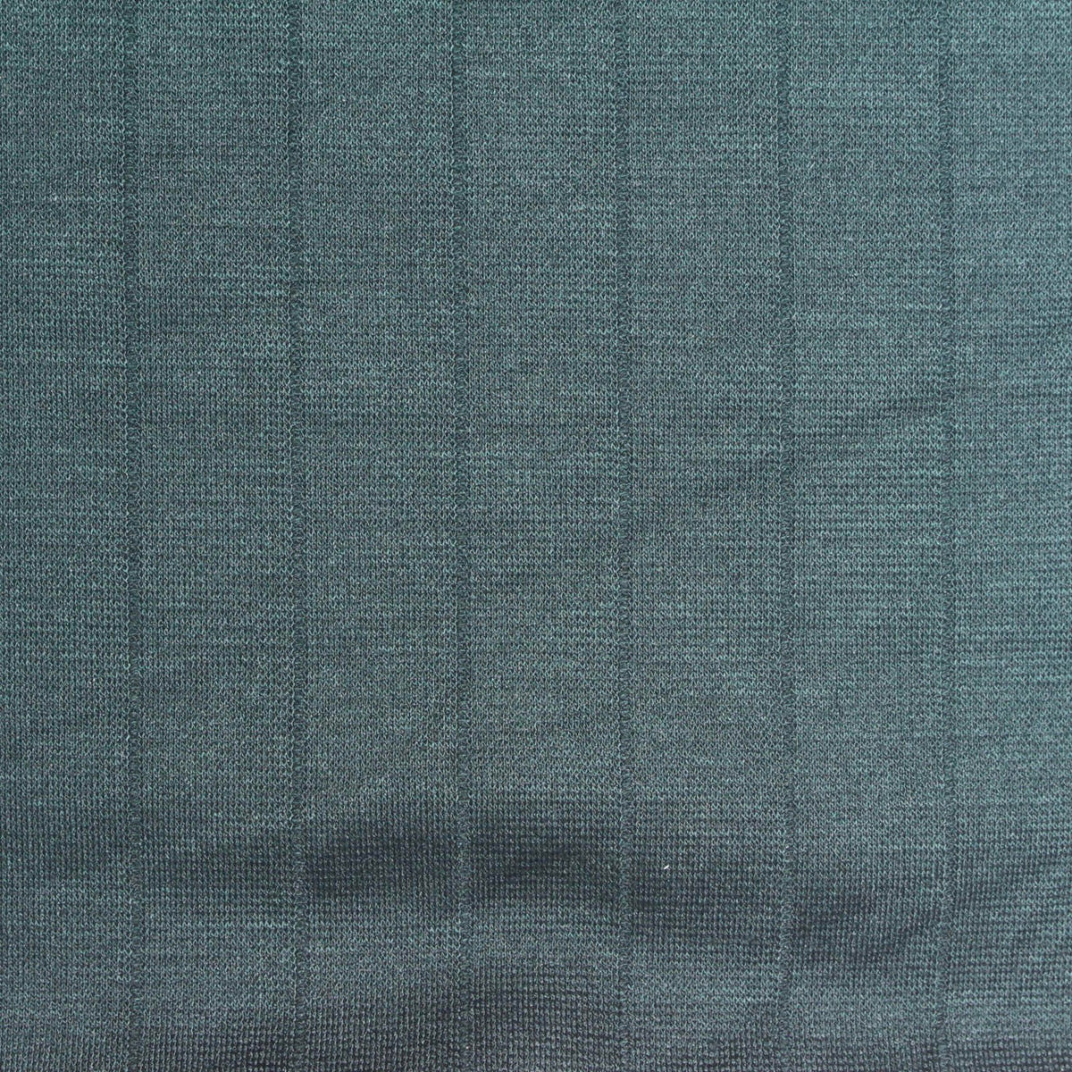 Teal Vertical-Stripe Ponte Knit, Viscose-Nylon