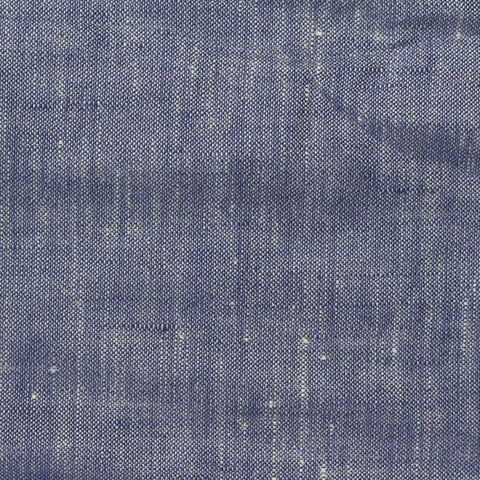 Blue Heathered-Marl Woven, Linen-Tencel Lyocell