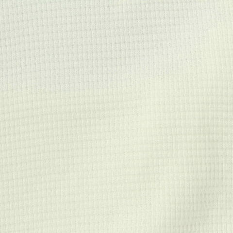 100% Cotton Waffle Knit Fabric, 180 gsm, 160 cm — White
