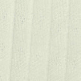 Cream Tone-on-Tone Diamond Pointelle Knit, Cotton — texture