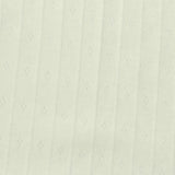 Cream Tone-on-Tone Diamond Pointelle Knit, Cotton