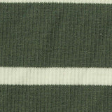 Green Horizontal-Stripe Rib Knit, Cotton-Poly — texture