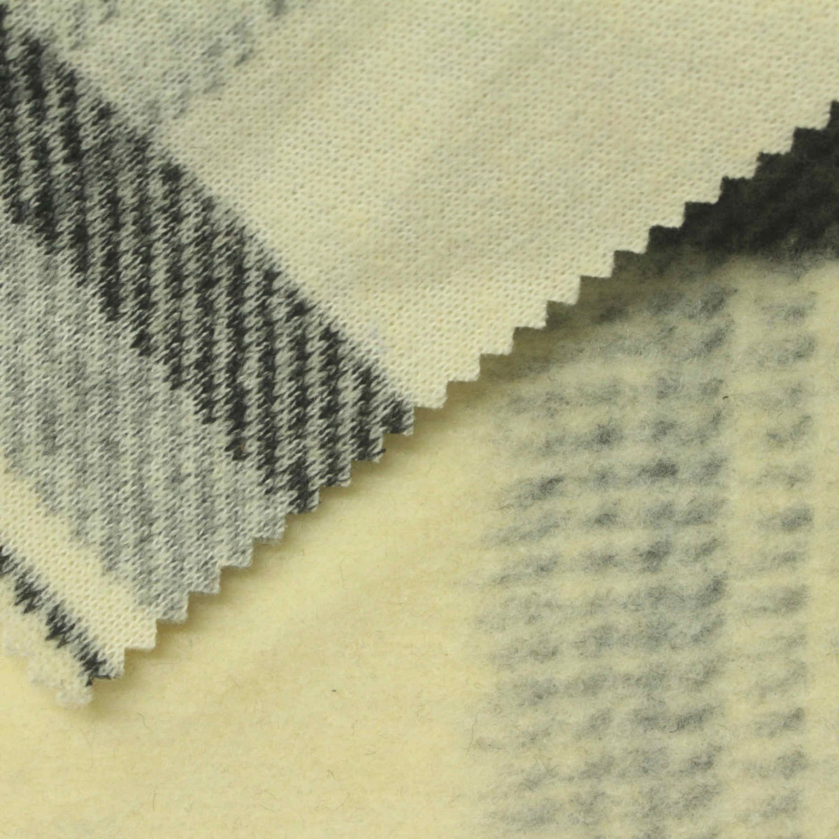 Cream Plaid Jacquard, Polyester, 300 gsm