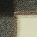 Dark Brown Bold-Plaid Jacquard, Polyester