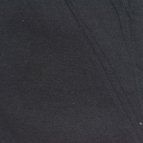 Polyester Viscose Stretch Scuba Knit Fabric, 330 gsm, 165 cm — Black