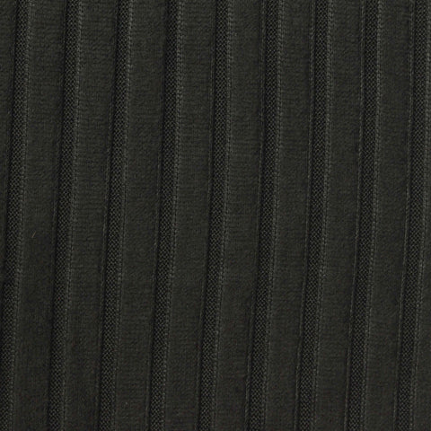 Brushed Polyester Stretch Rib Knit Fabric, 180 gsm, 130 cm — Grey