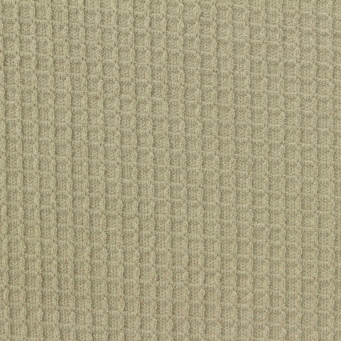 Polyester Viscose Waffle Knit Fabric, 250 gsm, 180 cm — Khaki