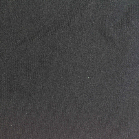 Polyester Stretch Sateen Fabric, 215 gsm, 155 cm — Black