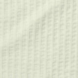 Cream Stripes Interlock Knit, Cotton
