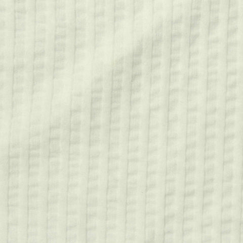 Cream Stripes Interlock Knit, Cotton, 245 gsm