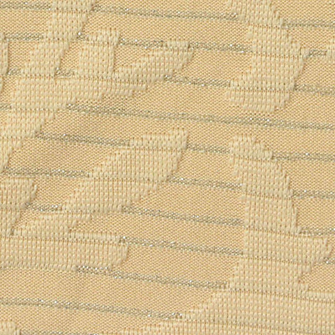 Beige Tone-on-Tone Leaf Pointelle Knit, Polyester