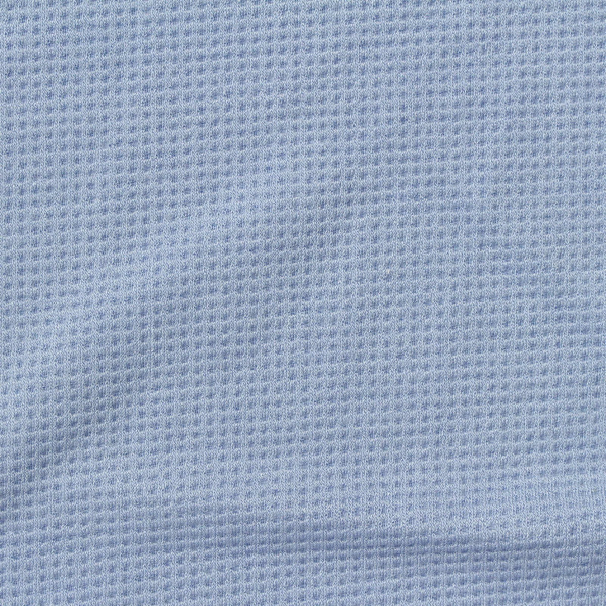 Viscose Polyester Stretch Waffle Knit Fabric, 260 gsm, 165 cm — Blue