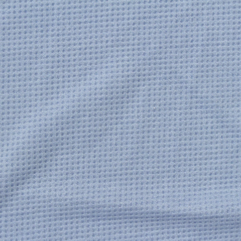 Viscose Polyester Stretch Waffle Knit Fabric, 260 gsm, 165 cm — Blue