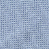 Viscose Polyester Stretch Waffle Knit Fabric, 260 gsm, 165 cm — Blue — texture
