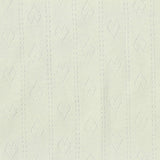 Cream Tone-on-Tone Heart Pointelle Knit, Cotton