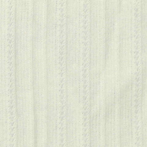 Off-White Tone-on-Tone Pointelle Knit, Cotton-Poly
