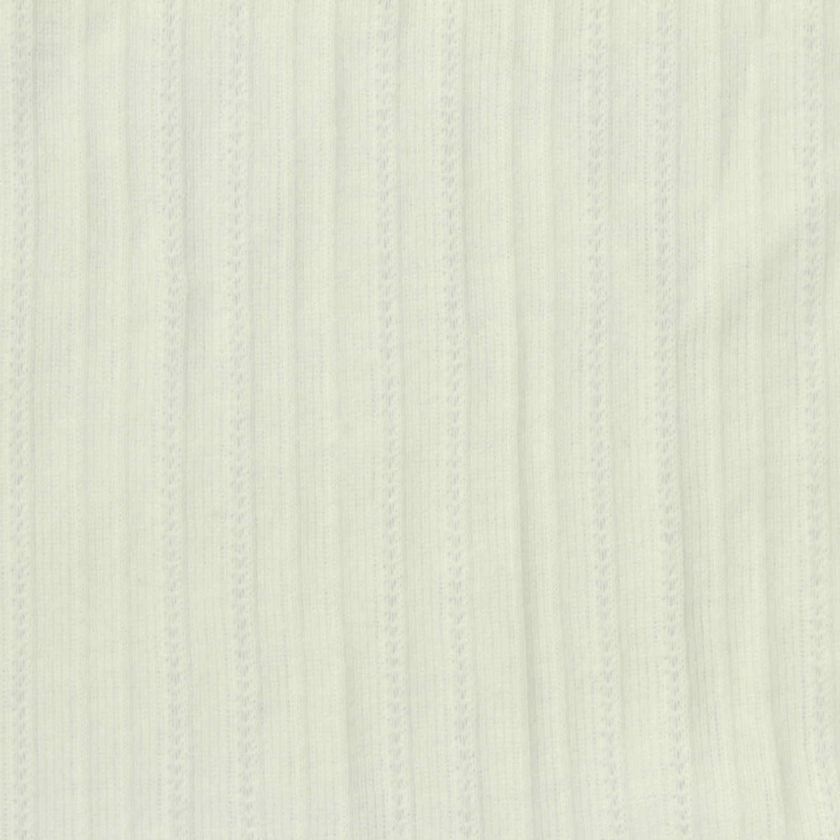 Off-White Tone-on-Tone Pointelle Knit, Cotton-Poly