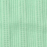 Jacquard Cotton Stretch Rib Knit Fabric, 220 gsm, 145 cm — Green — texture