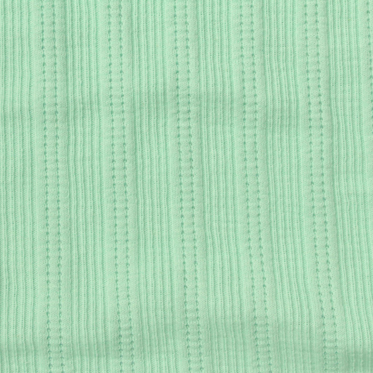 Jacquard Cotton Stretch Rib Knit Fabric, 220 gsm, 145 cm — Green