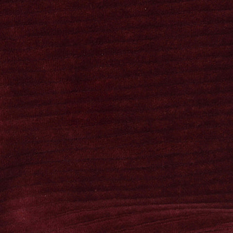 Cotton Polyester Stretch Velvet Fabric, 335 gsm, 155 cm — Red