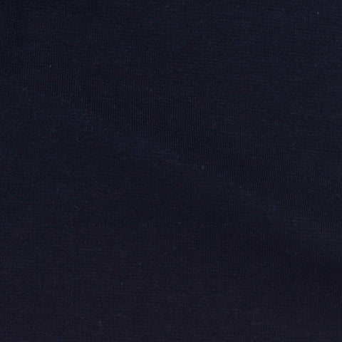 Cotton Stretch Ponte Knit Fabric, 325 gsm, 165 cm — Navy