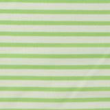 Green Horizontal-Stripe Interlock Knit, Polyester