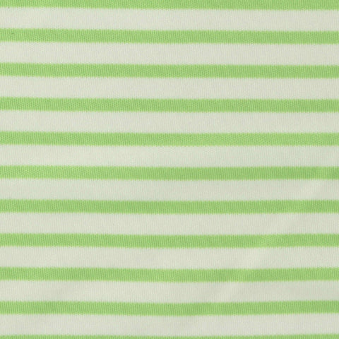 Green Horizontal-Stripe Interlock Knit, Polyester, 180 gsm