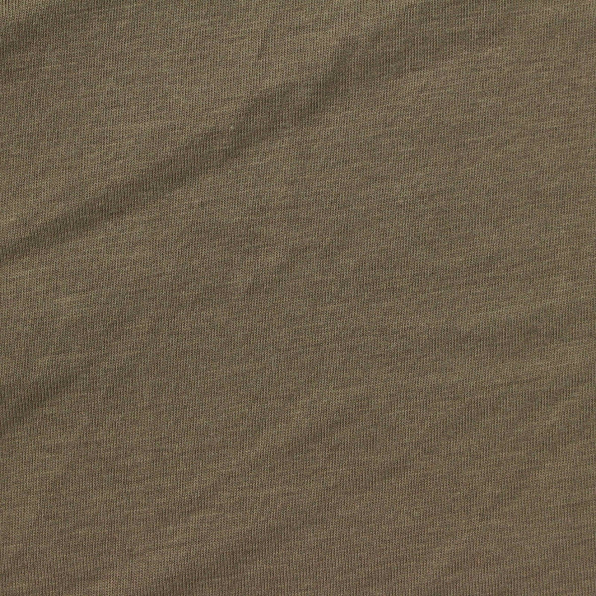 Cotton Modal Stretch Jersey Knit Fabric, 170 gsm, 180 cm — Khaki