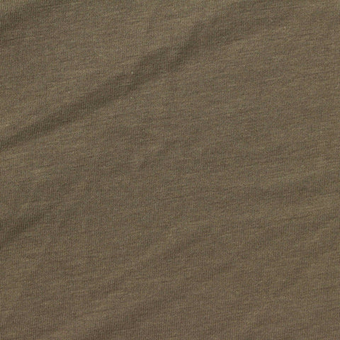 Cotton Modal Stretch Jersey Knit Fabric, 170 gsm, 180 cm — Khaki