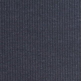Brushed Cotton Viscose Stretch Rib Knit Fabric, 300 gsm, 150 cm — Navy — texture
