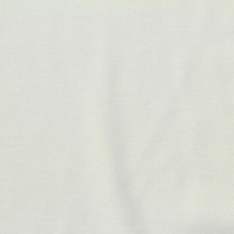 Viscose Nylon Stretch Rib Knit Fabric, 190 gsm, 180 cm — White