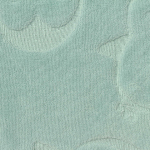Light Aqua Tone-on-Tone Velvet, Cotton-Poly