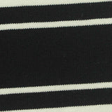 Black Horizontal-Stripe Jersey Knit, Cotton — texture