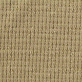Cotton Polyester Waffle Knit Fabric, 220 gsm, 155 cm — Khaki — texture