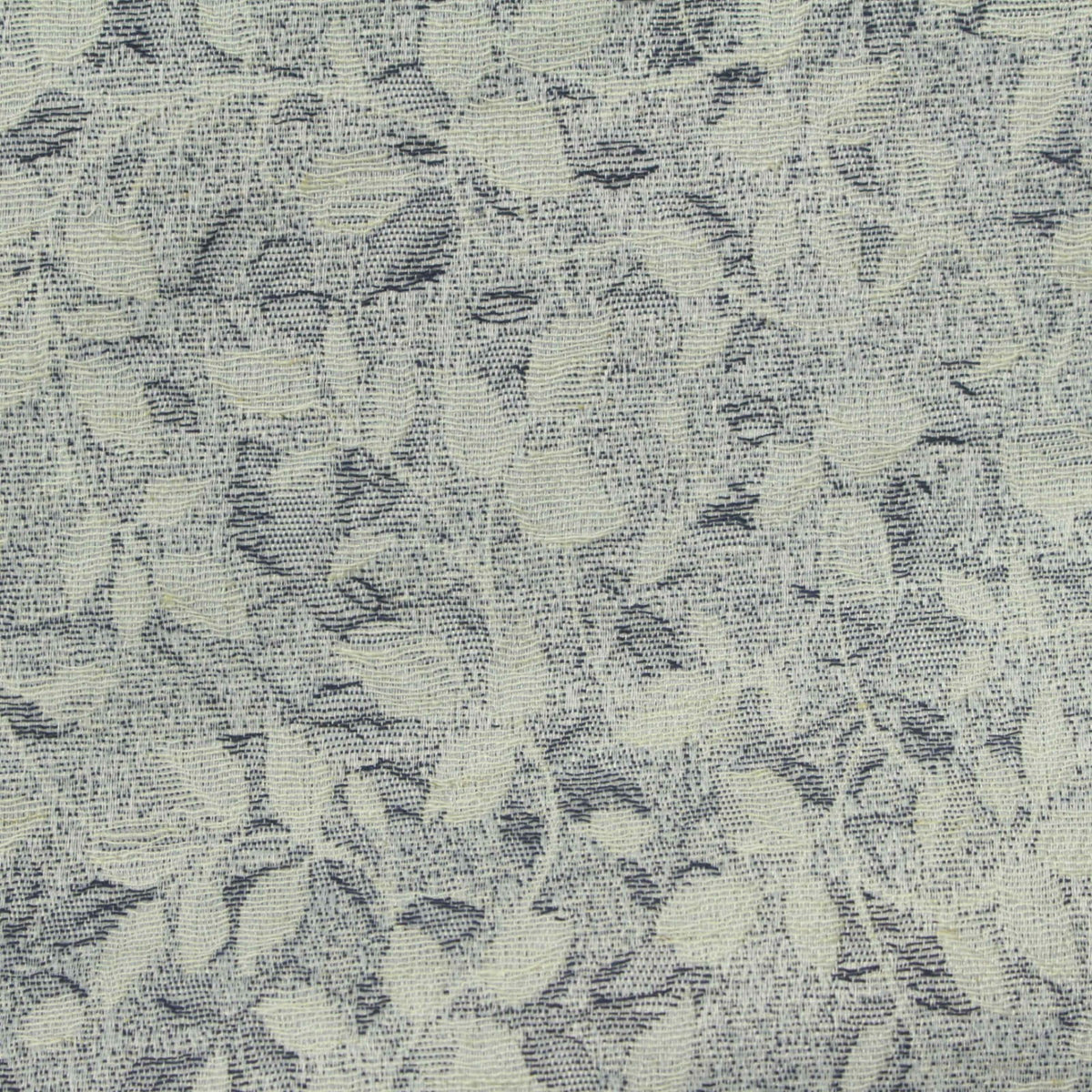 Cream Leaf Scuba Knit, Poly-Viscose