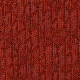 Jacquard Cotton Stretch Rib Knit Fabric, 277 gsm, 170 cm — Red — texture