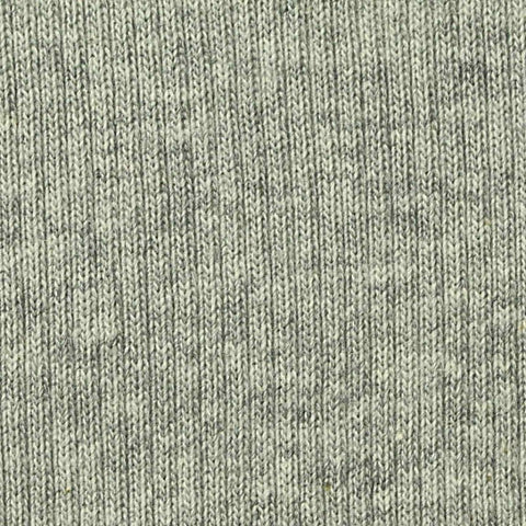 Heathered Grey Marl Rib Knit, Cotton, 273 gsm