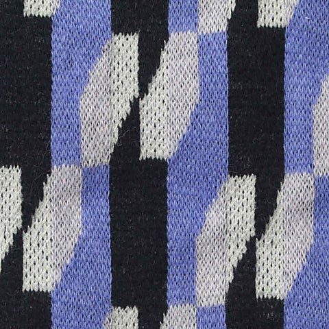 Black Geometric Jacquard, Cotton, 255 gsm