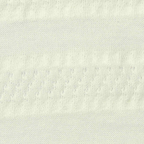 Off-White Horizontal-Band Jersey Knit, Cotton