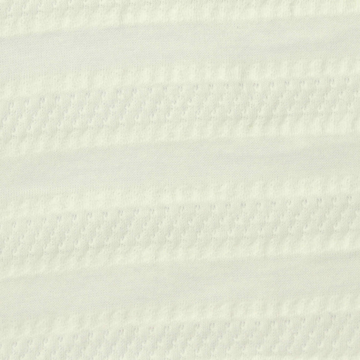 Off-White Horizontal-Band Jersey Knit, Cotton