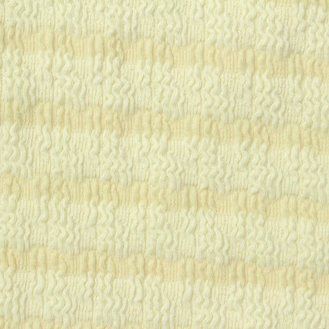 Cream Horizontal-Band Crepe, Polyester