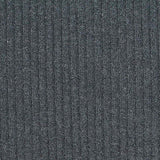 Brushed Polyester Viscose Stretch Rib Knit Fabric, 215 gsm, 130 cm — Grey — texture