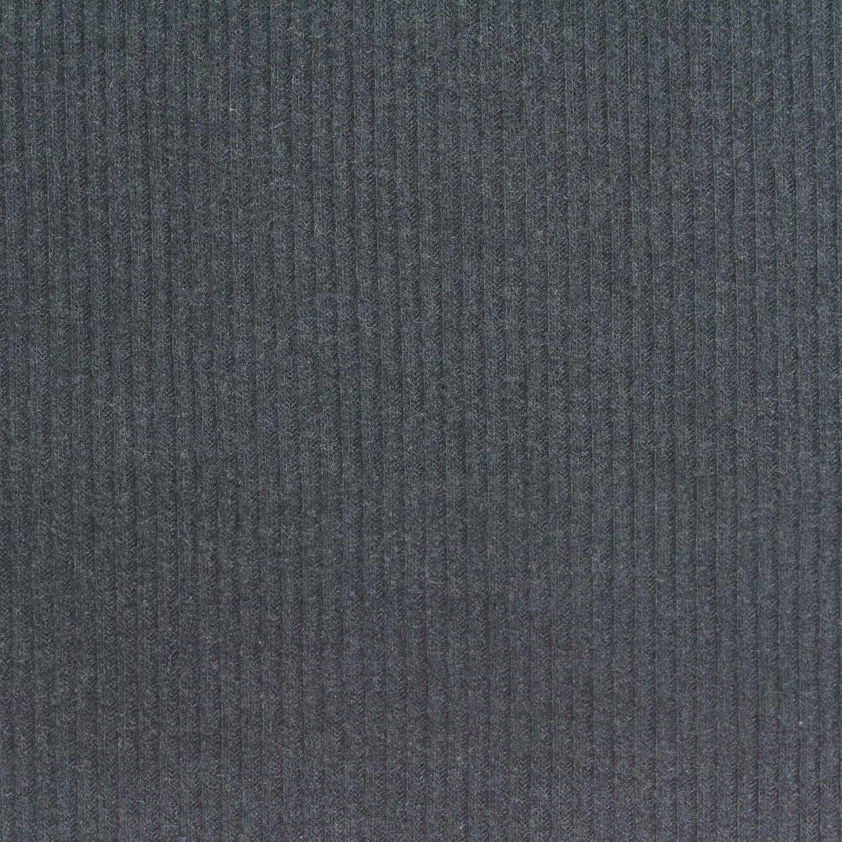 Brushed Polyester Viscose Stretch Rib Knit Fabric, 215 gsm, 130 cm — Grey