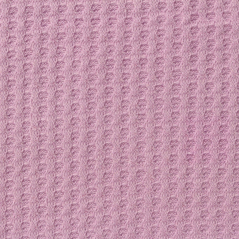 Polyester Viscose Stretch Waffle Knit Fabric, 229 gsm, 180 cm — Purple