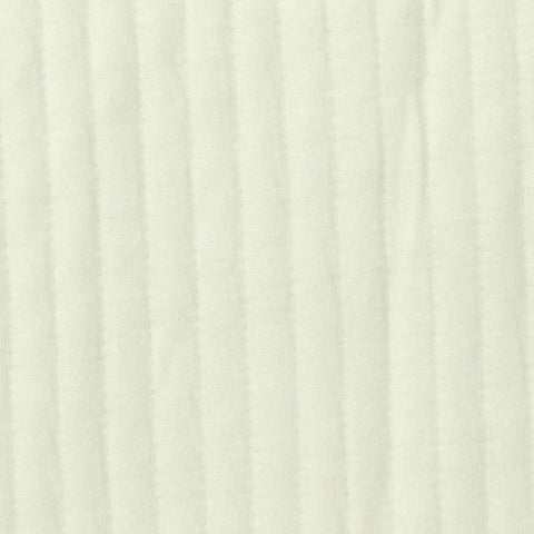 Jacquard Polyester Stretch Knit Fabric, 400 gsm, 162 cm — White